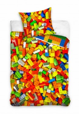 Pościel bawełna 160x200+1p70x80 Klocki Lego 191319
