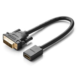 Adapter przejściówka z HDMI (żeński) do DVI (męski) 0.15m czarny