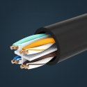 Przedłużacz kabla sieciowego F/UTP Ethernet RJ45 Cat. 6 1000Mb/s 1m czarny