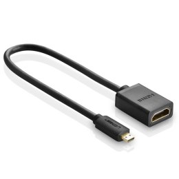 Kabel przewód przejściówka HDMI - micro HDMI 20cm czarny
