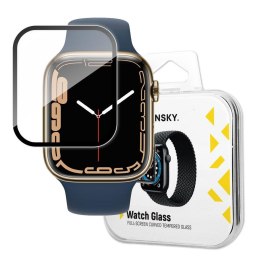 Hybrydowe szkło ochronne do Apple Watch 7/8/9 41mm Watch Glass czarny