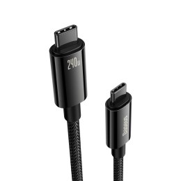 Kabel przewód USB-C 480Mb/s 240W Tungsten Gold 1m czarny