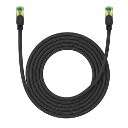 Szybki kabel sieciowy LAN RJ45 cat.8 40Gbps plecionka 3m czarny