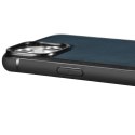 Etui pokryte naturalną skórą do iPhone 14 Pro Leather Oil Wax granatowy