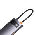 8w1 HUB adapter StarJoy USB-C do USB-C PD 3x USB-A HDMI RJ-45 SD TF szary