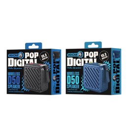 WEKOME D50 Pop Digital Series - Przenośny bezprzewodowy głośnik Bluetooth V5.2 (Czarny)