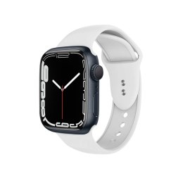 Crong Liquid - Pasek do Apple Watch 42/44/45/49 mm (biały)