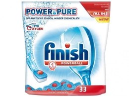 Finish Power&Pure All-in-1 Tabletki do Zmywarki 33 szt.