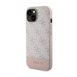 Guess 4G Bottom Stripe Collection - Etui iPhone 15 (różowy)