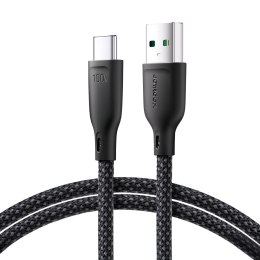 Kabel przewód Multi-Color Series USB-A - USB-C 100W szybki transfer 1m czarny