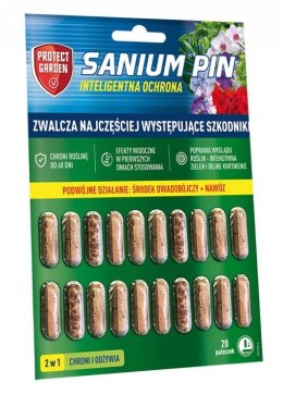 Pałeczki Sanium Pin 20szt x 2g Środek na Szkodniki z Nawozem Protect Garden (R)