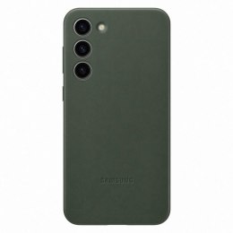 Etui pokrowiec z naturalnej skóry Samsung Galaxy S23+ Leather Cover zielone