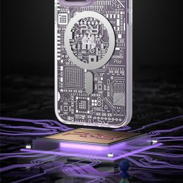 Magnetyczne etui iPhone 14 MagSafe PQY Geek Series złote
