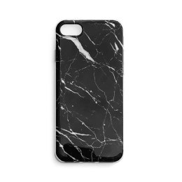Marble żelowe etui pokrowiec marmur iPhone 13 Pro Max czarny