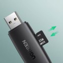 Adapter 2 wtyczki USB-A i USB-C czytnik kart SD i micro SD czarny