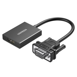 Adapter przejściówka z gniazda VGA na HDMI 15cm czarny