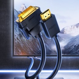Dwukierunkowy kabel przewód HDMI - DVI 2m czarny