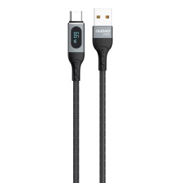 Kabel przewód USB - USB-C szybkie ładowanie wyświetlacz PD 66W 1m czarny