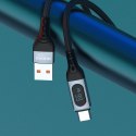 Kabel przewód USB - USB-C szybkie ładowanie wyświetlacz PD 66W 1m czarny
