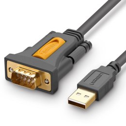 Przejściówka adapter kabel USB-A - DB9 RS-232 1.5m szary