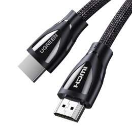 Kabel przewód HDMI 2.1 8K 60Hz 1.5m w oplocie bawełnianym czarny