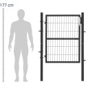 Brama furtka wejściowa ogrodowa ze stali 105 x 170 cm