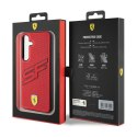 Ferrari Big SF Perforated - Etui Samsung Galaxy S24 (czerwony)