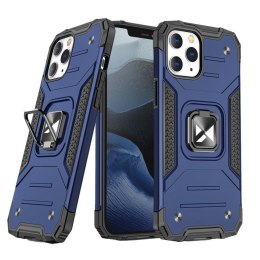 Etui pancerny pokrowiec do iPhone 14 Pro uchwyt magnetyczny Ring Armor niebieski