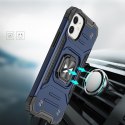 Etui pancerny pokrowiec do iPhone 14 uchwyt magnetyczny Ring Armor niebieski