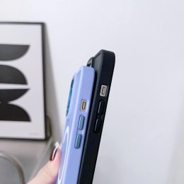 Magnetyczne etui z MagSafe do iPhone 15 Pro Max otworki pod smycz burgundowe