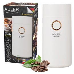 Adler AD 4446wg Młynek do kawy orzechów ziół elektryczny biały złoty 150W