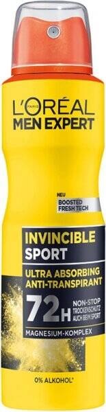 L'oreal Men Expert Invincible Sport 72 h Antyperspirant Spray 150 ml