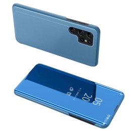 Etui pokrowiec do Samsung S24+ z klapką Clear View Case niebieskie