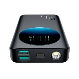 2w1 Powerbank 10000mAh 30W latarka LED USB USB-C czarny
