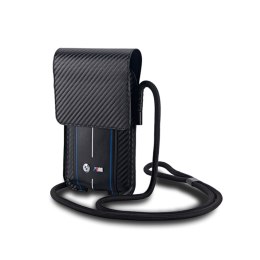BMW Carbon Blue Stripes Wallet Bag - Torebka na telefon (czarny)