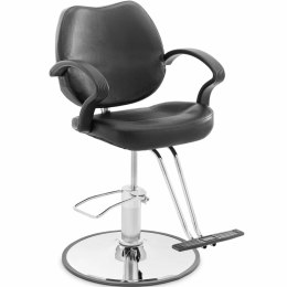 Fotel fryzjerski barberski kosmetyczny z podnóżkiem Physa GRAYS - czarny